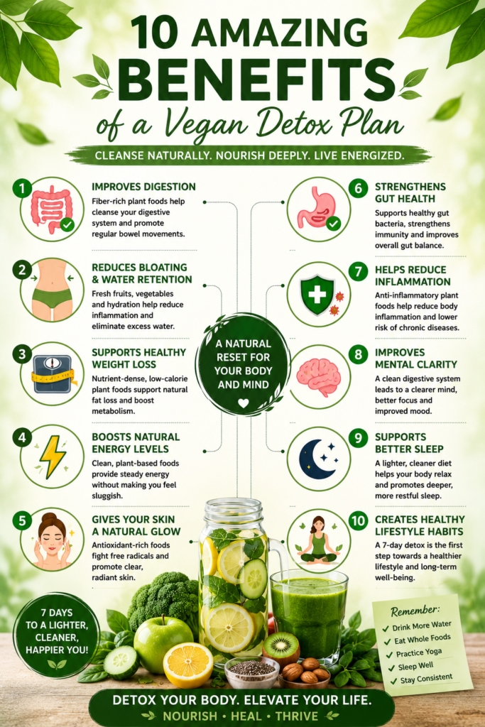 πΏ Vegan Detox Plan: Reset Your Body, Recharge Your Life Naturally