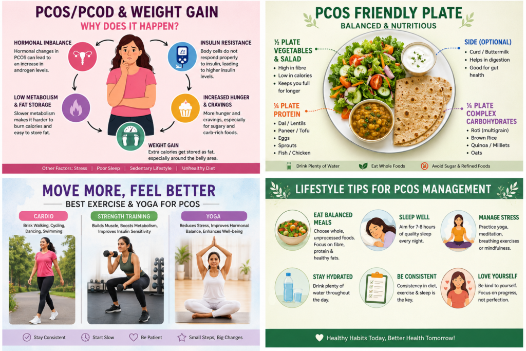 PCOS mein weight manage